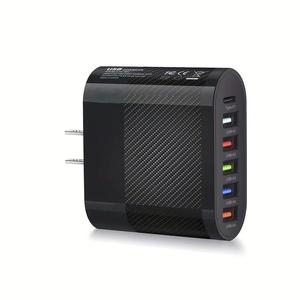 5V 3.1A 5 USB & Type C マルチポート 壁充電器、マルチポート充電器、すべての携帯電話用ユニバーサル充電器