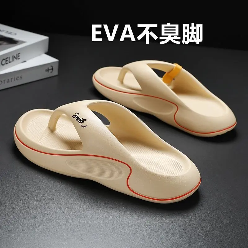 Dép Xỏ Ngón Đế Dày, Dép Xỏ Ngón Nam Mùa Hè, Hàng Mới Về Năm 2024, Được Làm Bằng Chất Liệu Eva, Thích Hợp Mặc Ngoài Trời, Bàn Chân Không Hôi, Dép Đi Biển, Chống Trượt 2
