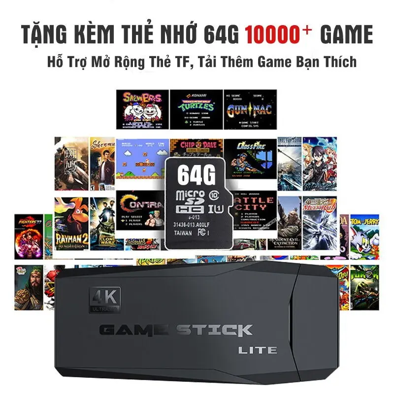 Bảng điều khiển trò chơi TV, Bộ điều khiển trò chơi TV tại nhà HDMI tay cầm đôi M8, 10.000 trình mô phỏng trò chơi 4