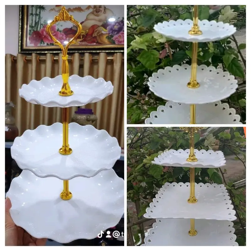 Khay kẹo 3 tầng 0