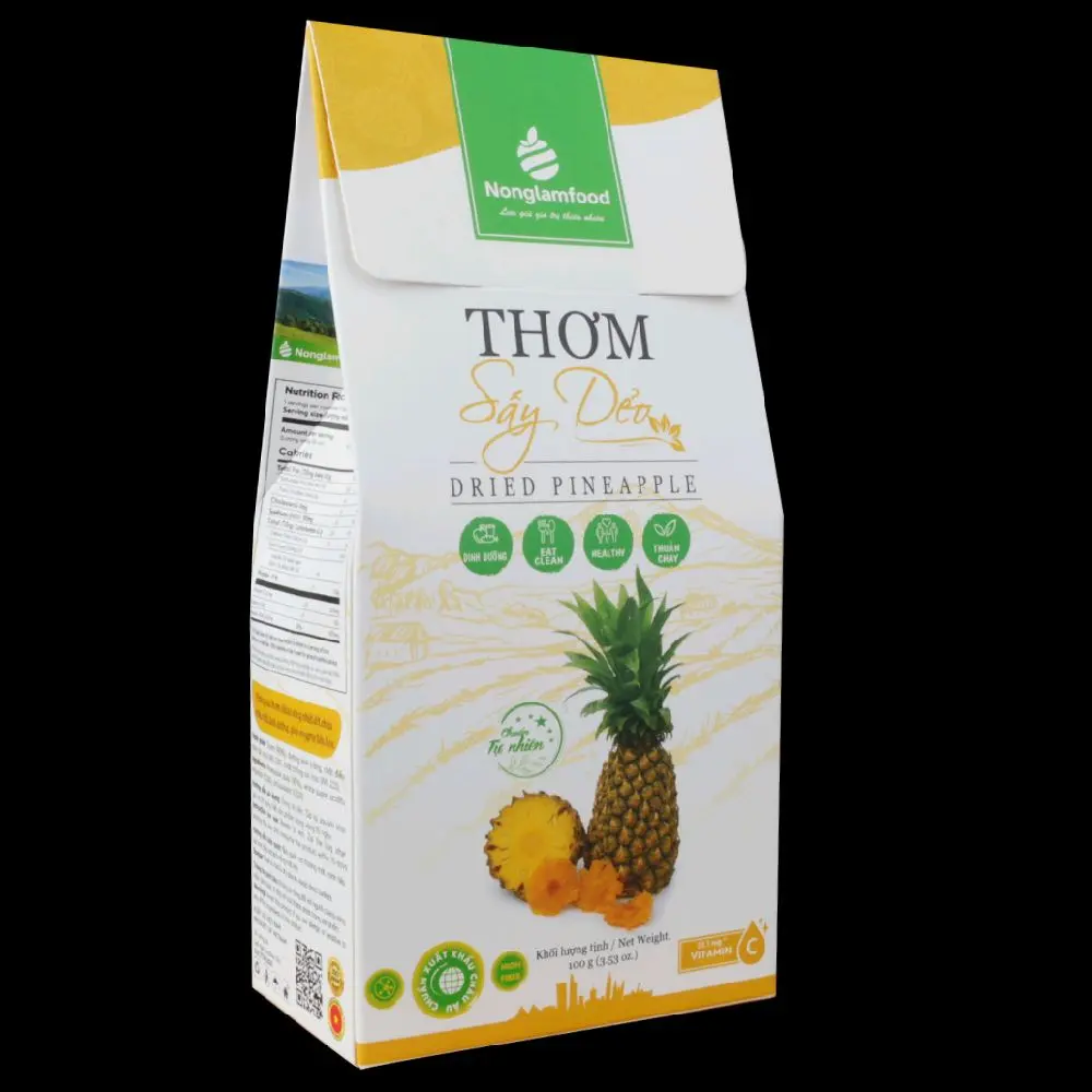 Thơm Sấy Dẻo Nonglamfood Hộp 100g