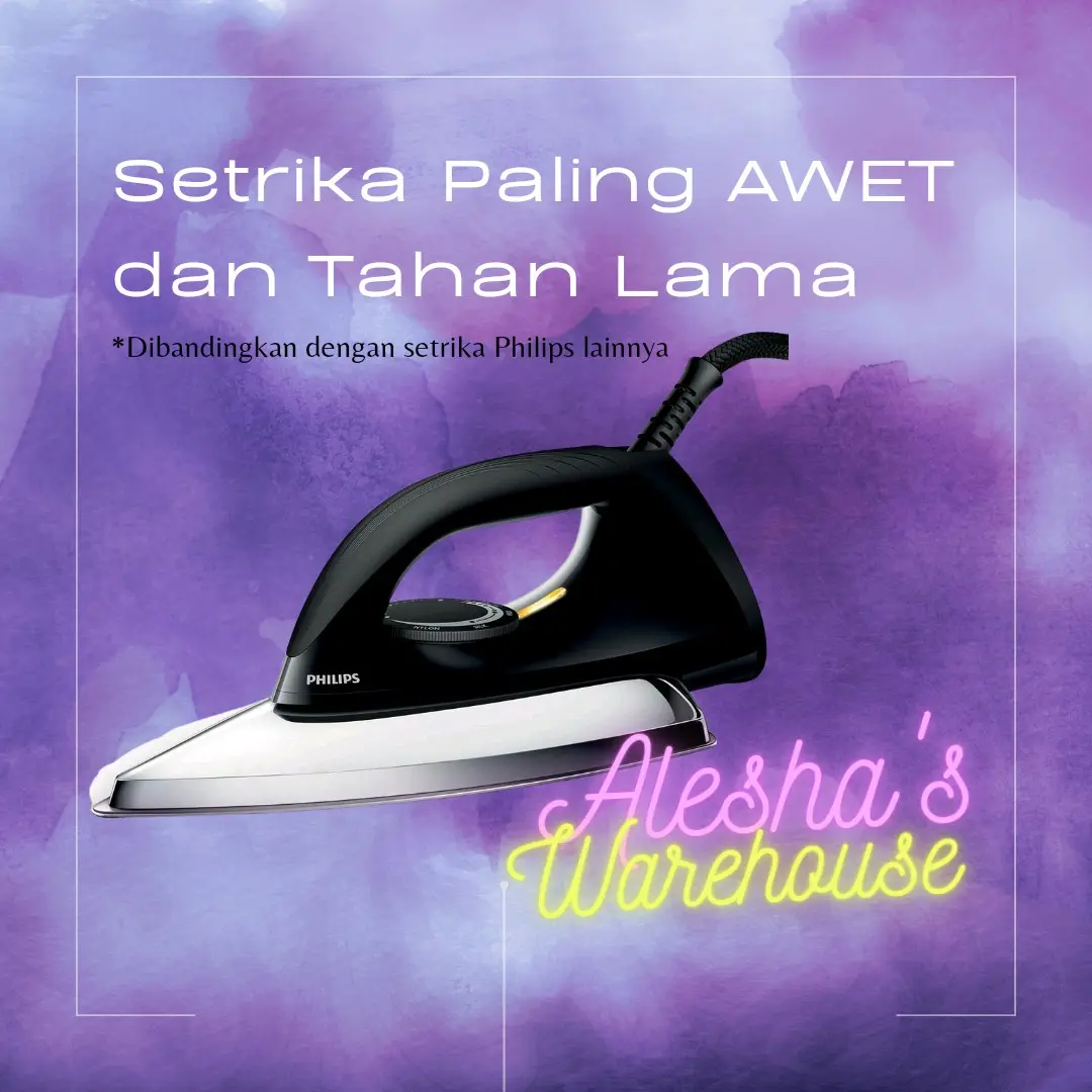 [ORIGINAL dan GARANSI RESMI 2 TAHUN] Setrika Philips Paling Awet dan Tahan Lama
