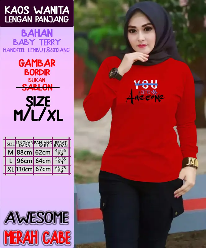 Paket 3 Lebih Hemat Kaos Wanita Lengan Panjang Bordir Lembut Atasan Soft Polos Hitam Putih Baju Cewek Oblong Lengan Panjang - CELIN CENOA - Pendek 7