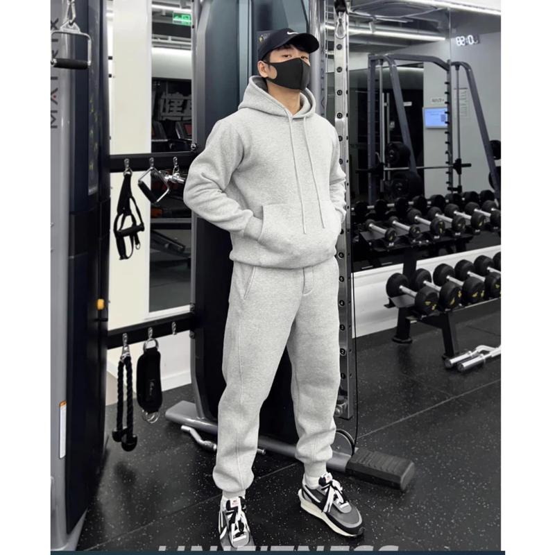 Set Bộ Nỉ Hodie Thể Thao Dày Dặn Ấm Áp Phong Cách Trẻ Trung Năng Động, Bộ Quần Áo Thể Thao Mùa Đông Sport Chạy Bộ