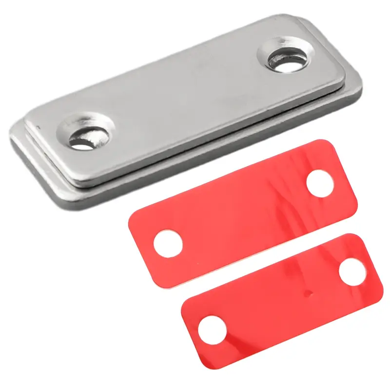 Nam Châm Hít Cửa Tủ Siêu Mỏng - Chốt Khóa Từ Tính Inox 304 Cho Tủ Quần Áo, Tủ Bếp, Phòng Tắm - Kèm Băng Keo & Ốc Vít 6