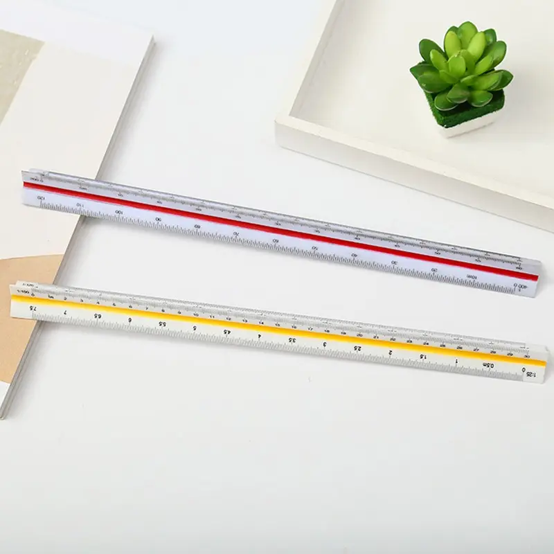 30cm Penggaris Skala Segitiga Arsitek Tek Furniture Design Insinyur Teknik Sipil Menggambar Kerja 6