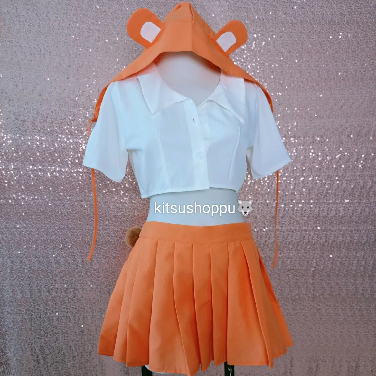 Lingerie kostum seragam telinga beruang