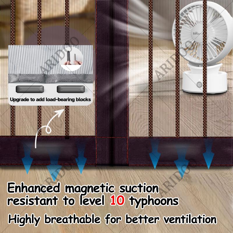 【Philippines Spot Inventory】Hands Free Magic Mesh Screen Net Door with magnets Anti Mosquito Curtain Bug - Intl 8