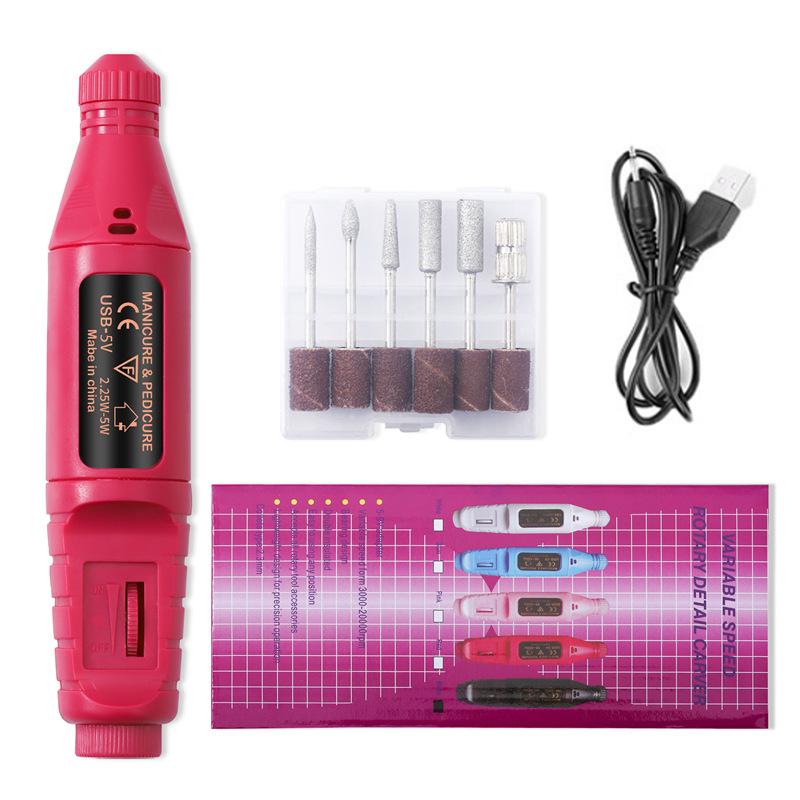 Portable USB Nail Grinding Tool for Manicure 5