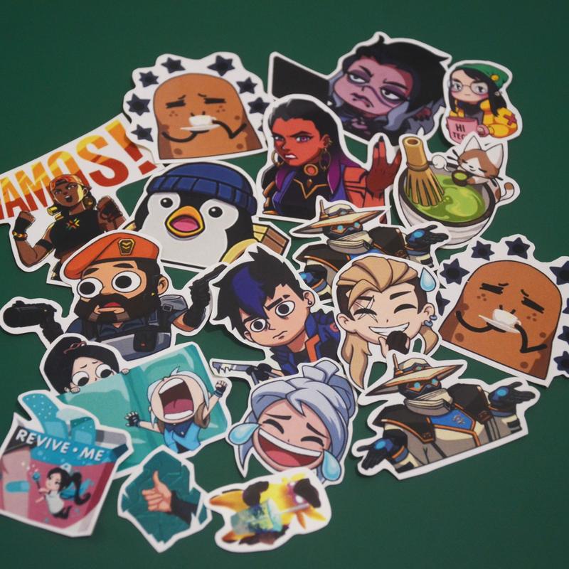 Stiker Pack Valorant spray 25pcs bisa untuk Laptop, Case Hp, Case PC, Binder, DLL foto paper stationery 1