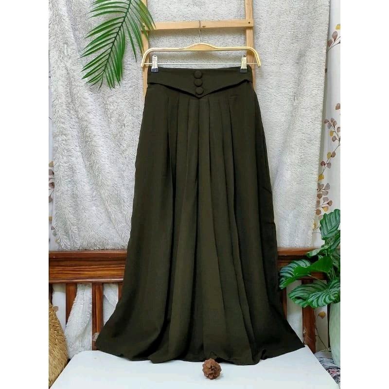 Azizah Kulot Celana Rok Jumbo Bahan Wolfis Premium 7