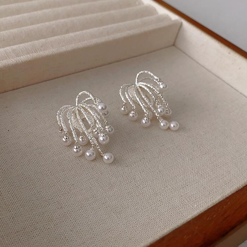 Product Introduction of Trendy Fringe Firework Earrings and Ring Set in 925 Silver 3