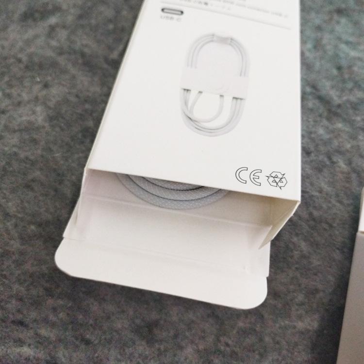 Product Introduction of กล่องบรรจุสายเคเบิลข้อมูล Apple 16, PD60W ชาร์จเร็ว, ด้ายถักเปีย Type-C, เหมาะสำหรับ iPhone 16, กล่องสีขาวขนาดเล็ก 11