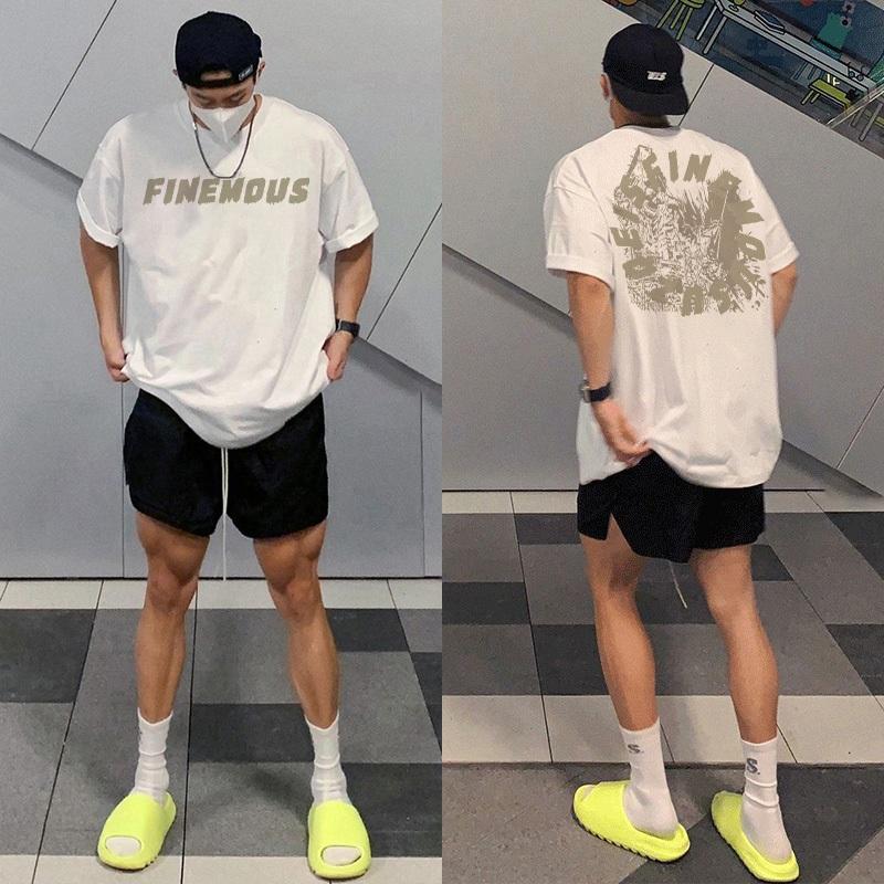 Áo Thun Cho Nam, Áo Thun Họa Tiết Chữ Cái Cổ Điển Phong Cách Thời Trang Đường Phố, Dễ Phối Đồ Phong Cách Mỹ, Thời Trang Mùa Hè 2025, Thiết Yếu