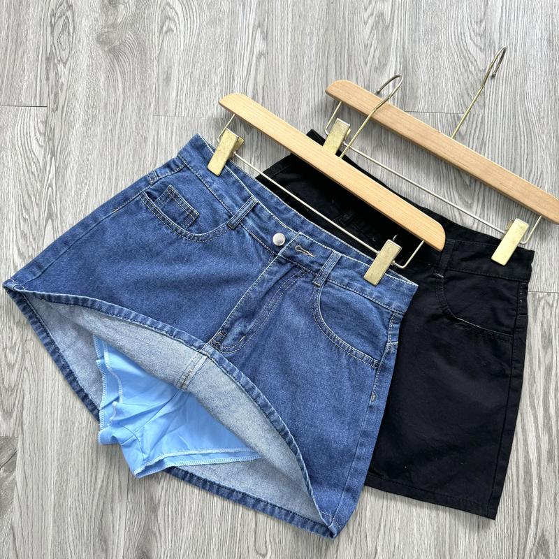 Product Introduction of Chân váy jeans bigsize nữ dáng chữ A không co giãn có quần bảo hộ dành cho nàng chuuby -CV407 40