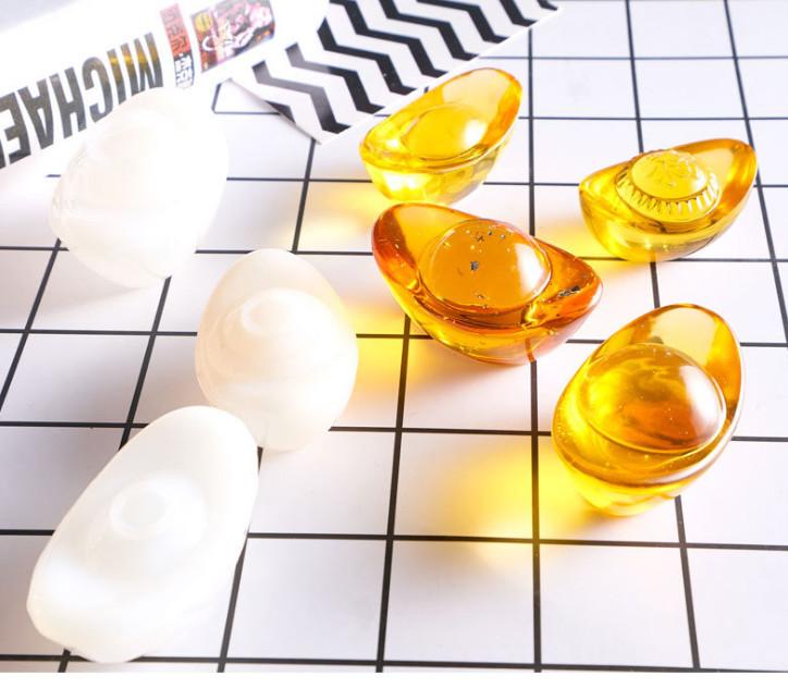 Thỏi vàng PHA LÊ chiêu lộc - Nhiều Kích Thước 2.5/5cm Decor Trang Trí Nhà 3