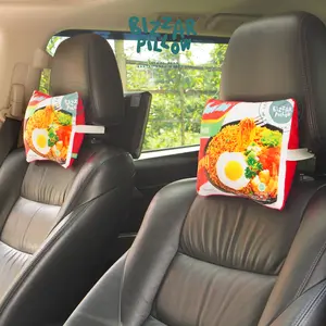 Bizzarpillow Headrest Car / Bantal Sandaran Kepala Jok Mobil Motif Snack BZ406