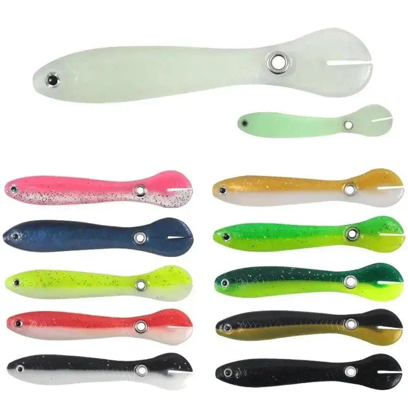 1/3pcs Loach Baits Bass Pike Trout Soft Fishing Bait 2g/6g Bouncing Lure Simulation Bionic Silicone Tail Wobbler Lures