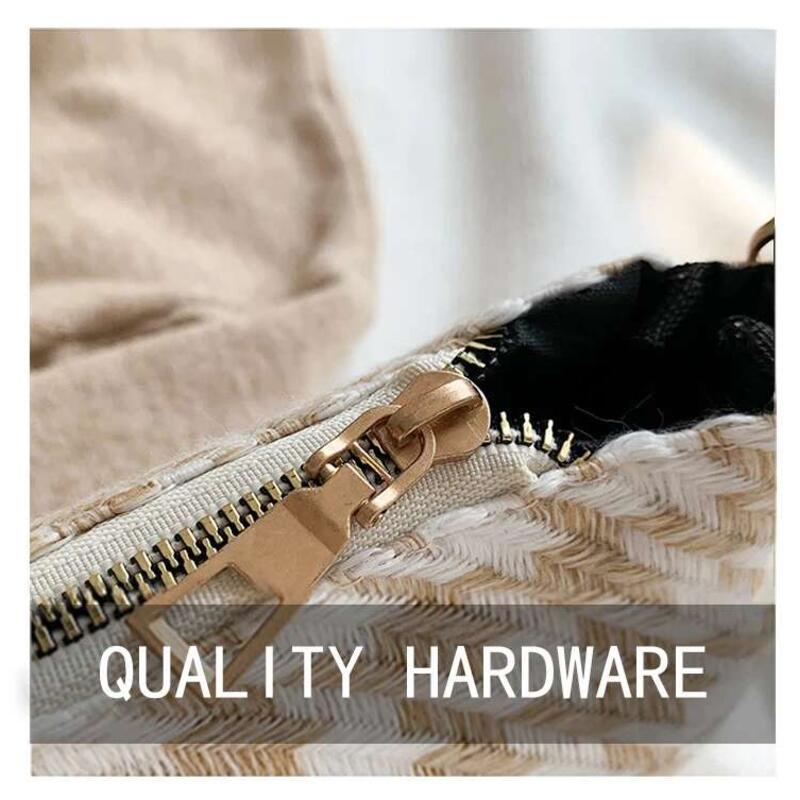 Product Introduction of Female Vintage Plaid Printing Shoulder with Mini Round Purse Pendant Women Casual Small Crossbody Bags 2pcs Composite 4