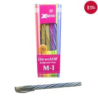 Gambar (ISI 12)Pulpen/Bolpen/Ballpoint/Ballpen X-Data/Xdata/X data M1/M-1 Hitam Plastik dari merdekastsby Kota Surabaya 1 Tokopedia