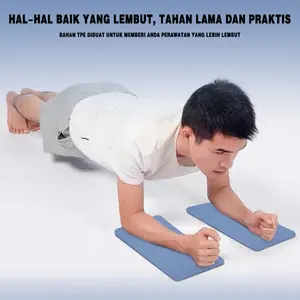 "Premium Yoga TPE Mat 17x34cm - Black, Pink, Blue, Non-Slip, Multifunctional for Plank, Jump Rope, Fitness, Comfortable Leg Support"