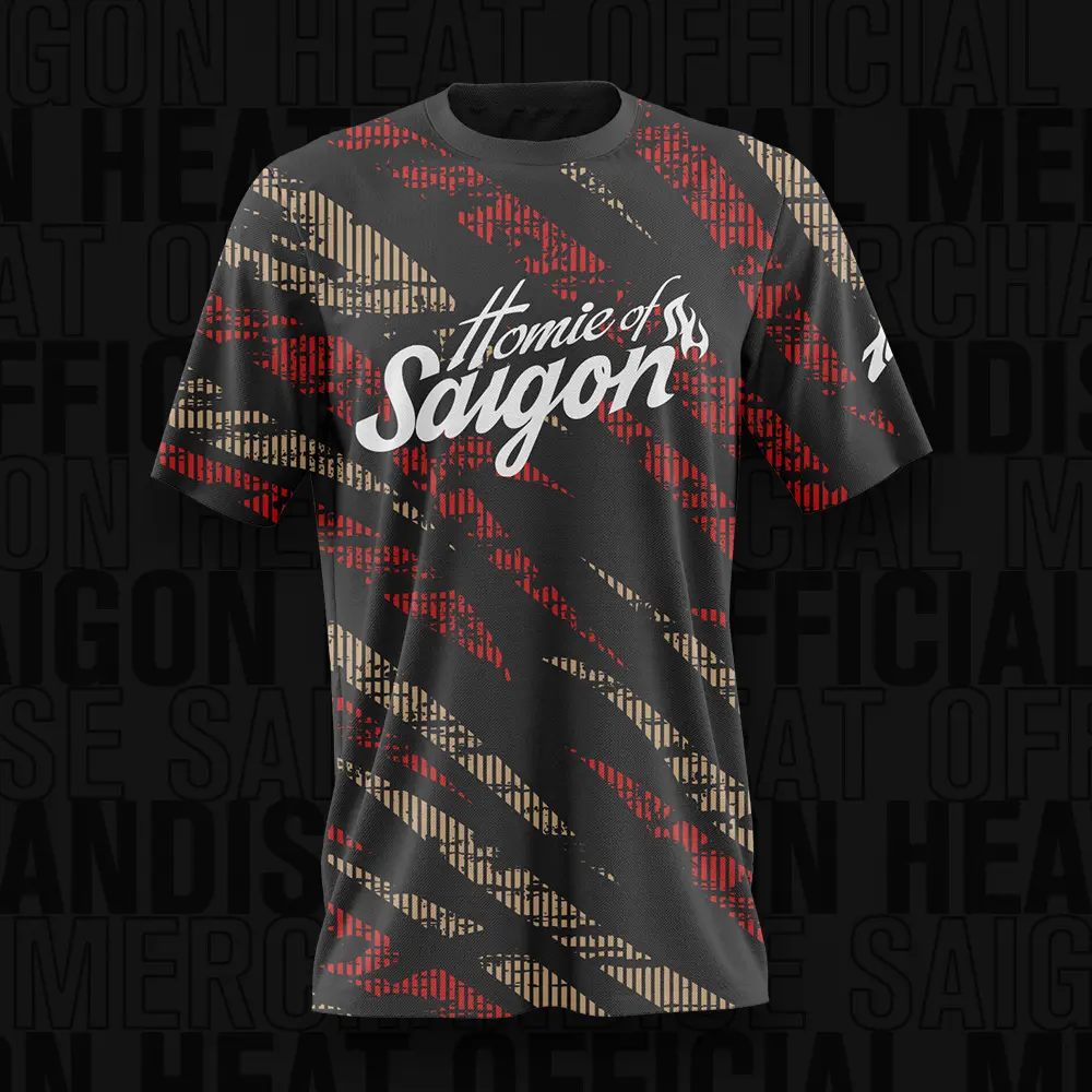 Áo thun thể thao bóng rổ Saigon Heat năm 2024 [Homie of Saigon] mới nhất Nam Nữ Sport Top