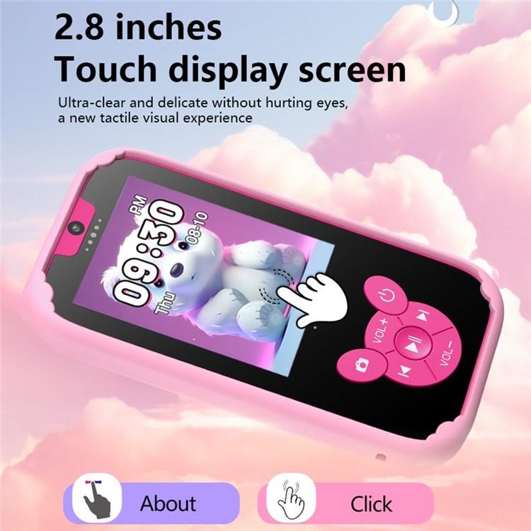 Product Introduction of Kids Camera Selfie Kids Smart Phone Toy for Girls, Christmas Birthday Gift, 2.8" HD Touch Screen with Touchscreen, Learning, Music Player, Games Learning Educational Gifts Toys for 3+ Years 23