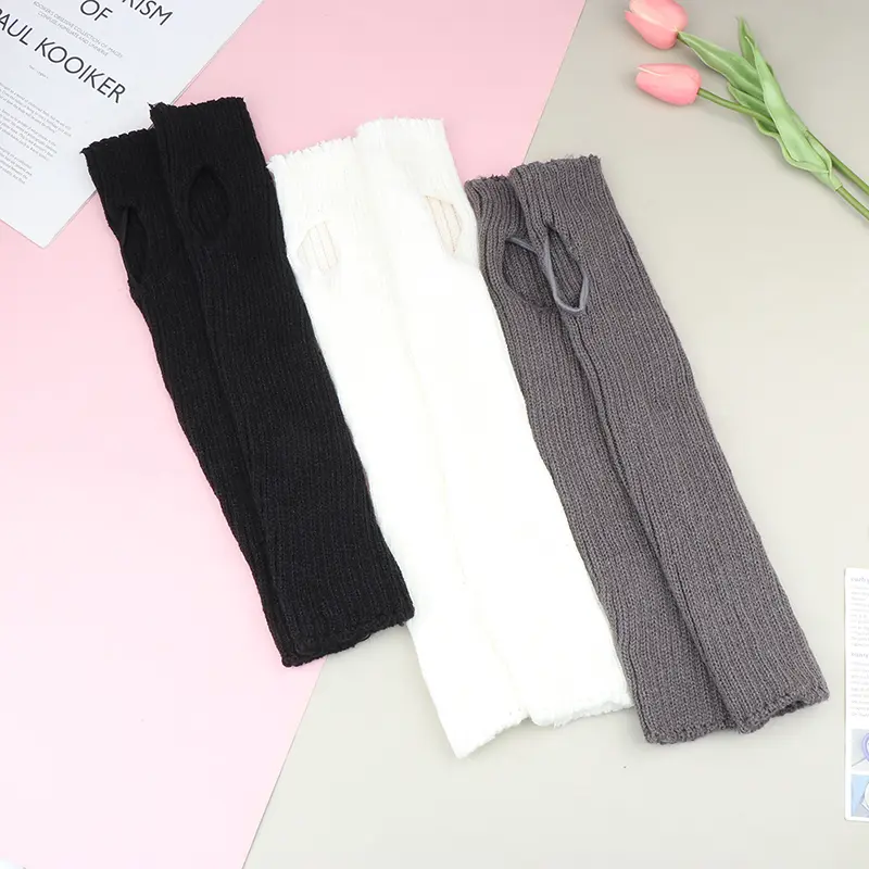 Tất Giữ Ấm Chân Mùa Đông, Phong Cách Y2k, Lông Mịn, Phụ Kiện Goth, Tất Dài Dệt Kim Lolita Gothic, Dành Cho Nữ, Giữ Ấm Chân, Tất Nữ, Legging Phong Cách Gothic 4