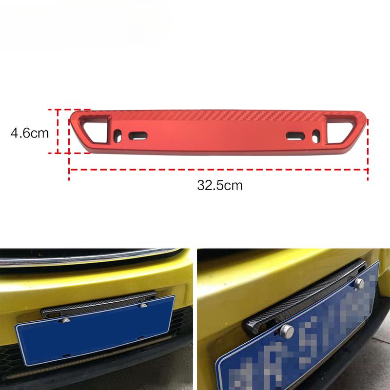 Phụ Kiện Sửa Đổi Xe Hơi, Họa Tiết Sợi Carbon, Khung Biển Số, Giá Đỡ Biển Số Trang Trí 1
