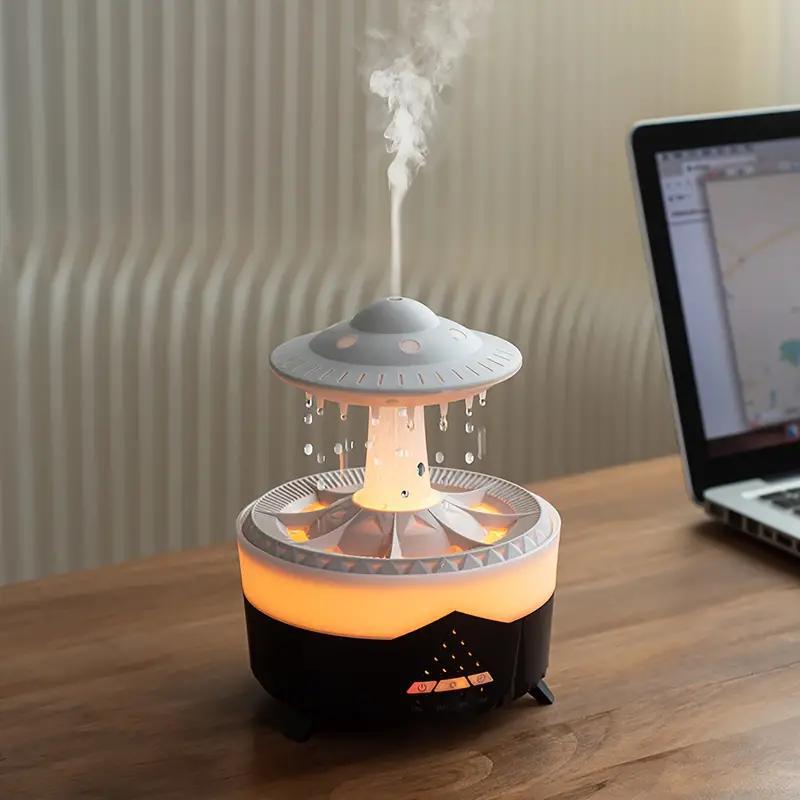 Creative UFO Rain Cloud Design Humidifier, Large Capacity Aroma ...