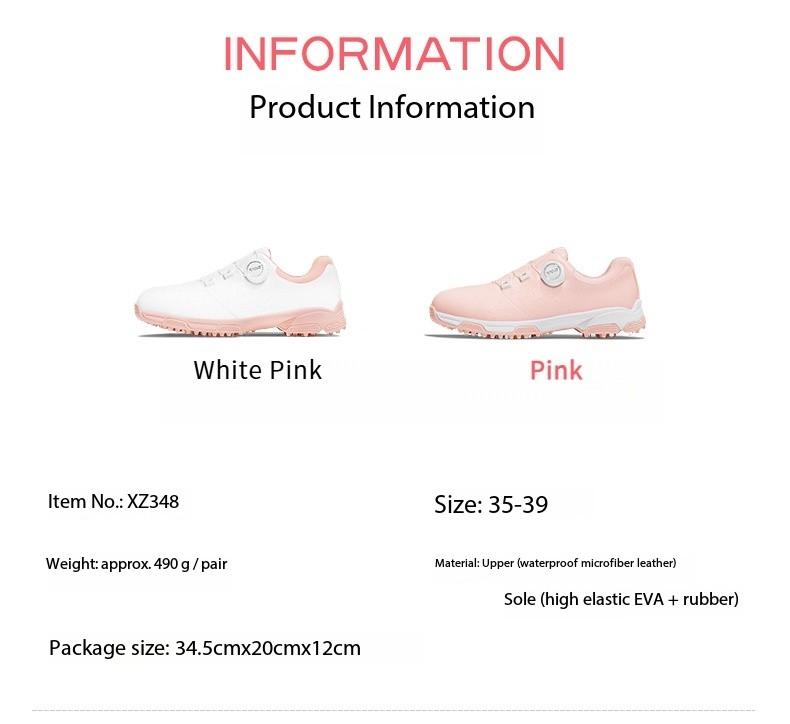 Product Introduction of [PGM] Golf Shoe Women's Summer Waterproof Microfiber Shoes Non-Slip Spike Bottom Sports Golf Women's Shoes Xz348 13