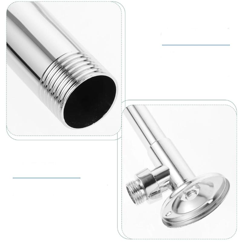 Wall Flange Shower Tancap Dinding Flange Shower Kran Cabang Air Pipa Stainless 1/2 Inch JS-57 3