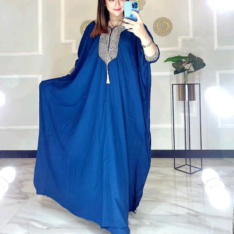 kaftan Alea/Kaftan Full Renda Muslim Wanita Rayon Panjang 5