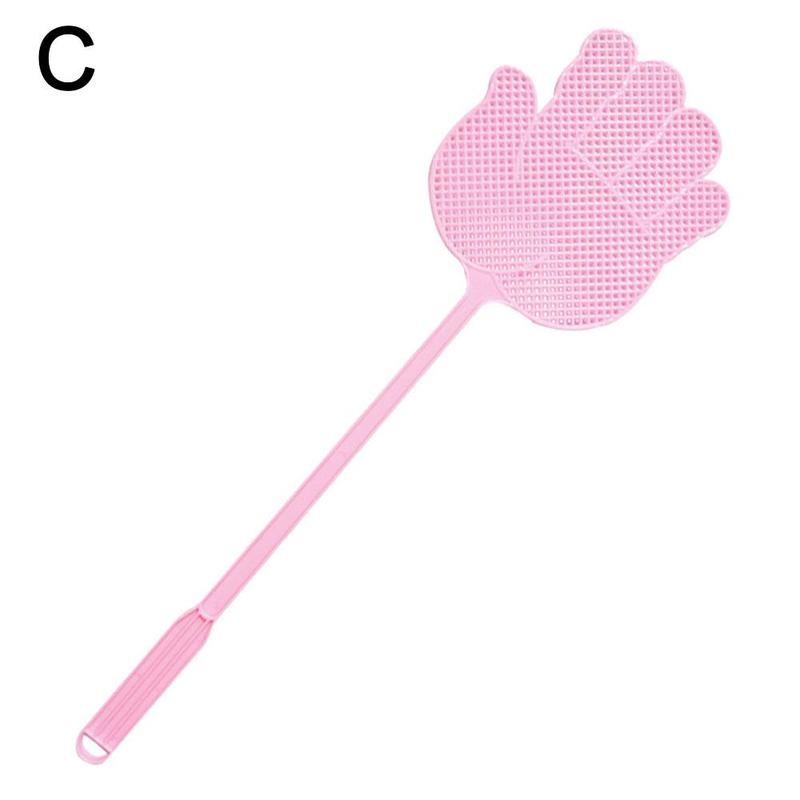 Product Introduction of 1/6 Creative Palm Fly Swatter Manual Model Plastic Fly Swatter Mosquito Swatter Lengthened Thickened Large Anti-mosquito Swatters 32