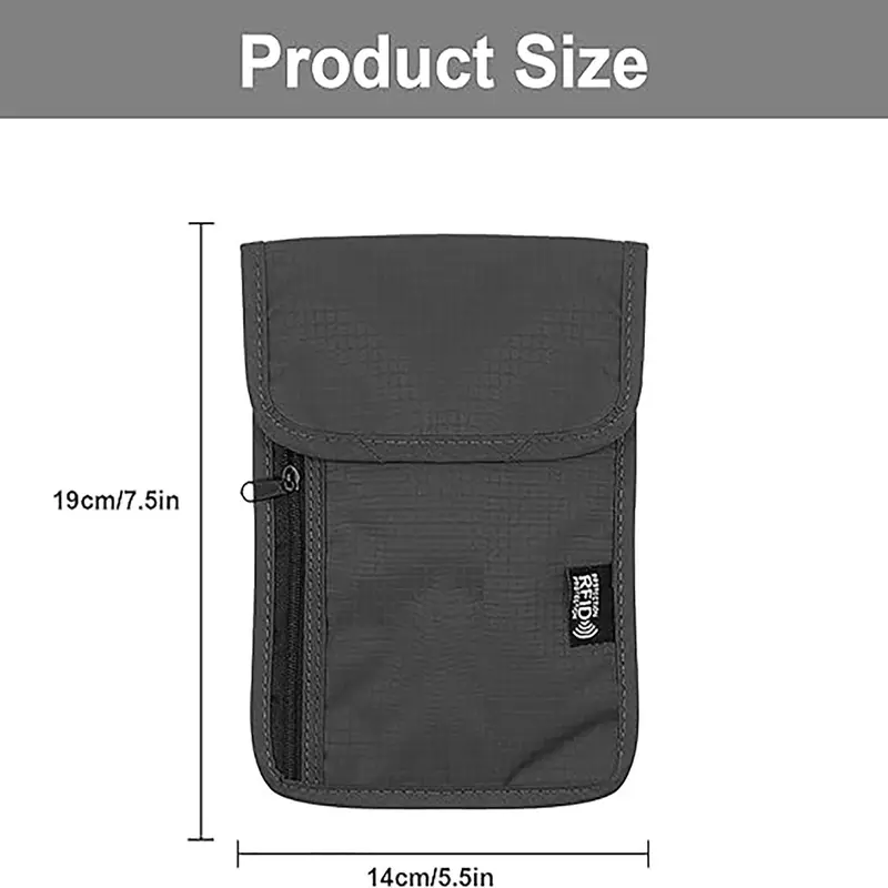 Multi-functional Passport Bag, 1 Count Portable Anti-theft Card Bag, Traveling Storage Bag for Home & Travel, Travel Essentials 1