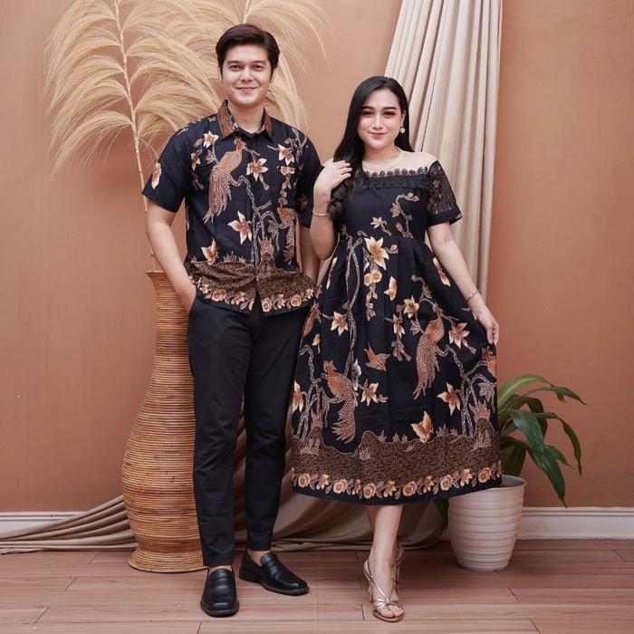dress batik pesta elegan 7 Model Dress Batik Pesta Elegan Modern yang Menawan