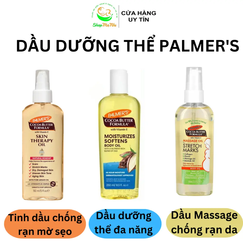 Dầu dưỡng da Palmer's cocoa butter stretch mark, therapy oil. moisturising oil. Tea Dưỡng Body Coffee Làm Đẹp Da Trà Dưỡng Da Body Massage Body Oil Women Nữ