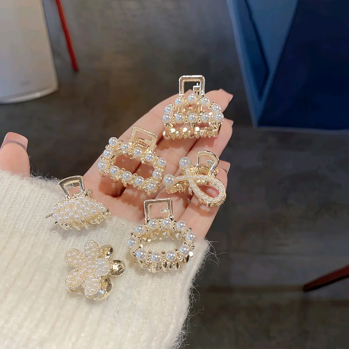 Kẹp Tóc Ngọc Trai Hàn Quốc, Kiểu Càng Cua Phong Cách Tiểu Thư, Cặp Tóc Xinh Cute Mẫu Mới Hot 2024 Nữ