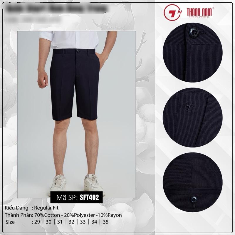 Quần Short vải nam hoạ tiết cao cấp 3