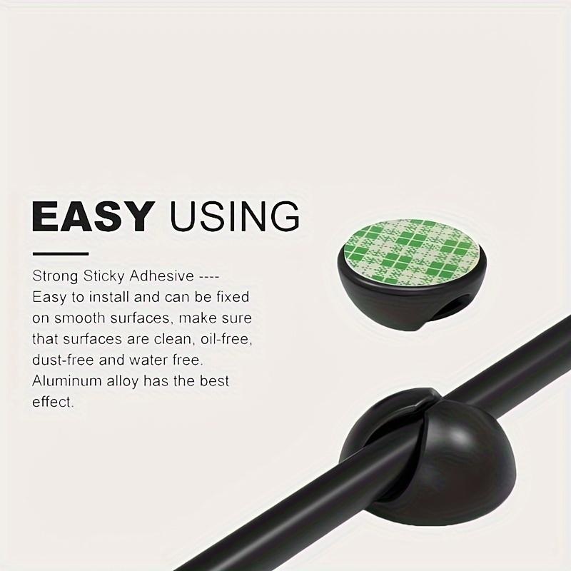 Product Introduction of Kẹp Móc Cáp, 10 / 20 Cái, Kẹp Cáp Dữ Liệu Cáp Để Bàn, Chất Kết Dính, Sử Dụng Nhiều Cảnh, Thích Hợp Cho Gia Đình, Phòng Tắm, Phòng Ngủ, Cửa, Tủ, Văn Phòng Và Xe Hơi, Lưu Trữ Và Sắp Xếp Cáp, Món Quà Hoàn Hảo Cho Sinh Viên Và Người Đam Mê Công Nghệ 4