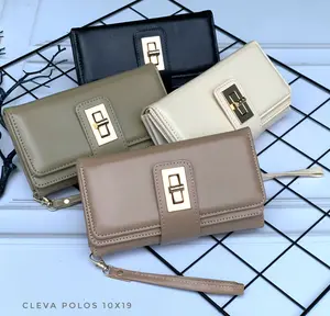 Dompet Wanita Cleva Polos Dompet Kartu Dompet Murah