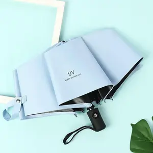 Payung Lipat Otomatis Anti UV / Payung Otomatis Buka Tutup Anti UV - PREMIUM Quality Melipat Melipat Biru Hijau