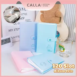 Calla Album Foto Polaroid 2R /Album 120 Slot /Album Kartu Kecil Kpop /Album Foto Tahan Air Yang Lucu Plastik