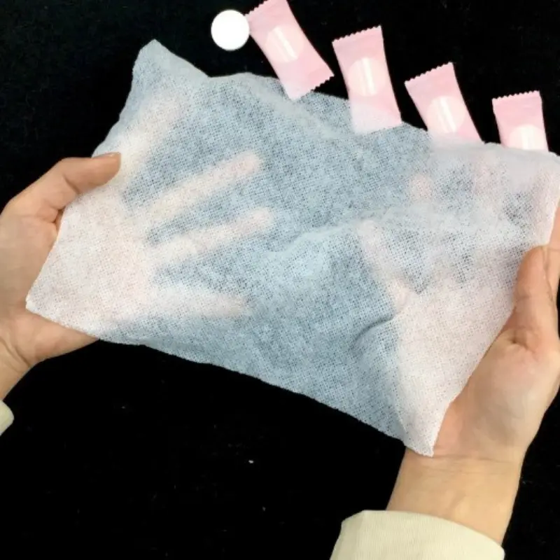 {deetpp}     Khăn Giấy Nén Dạng Viên Kẹo Khăn Giấy Ướt Mini Tiện Khi Đi Du Lịch Đi Chơi Đi Làm Đi Học Tiện Lợi 6