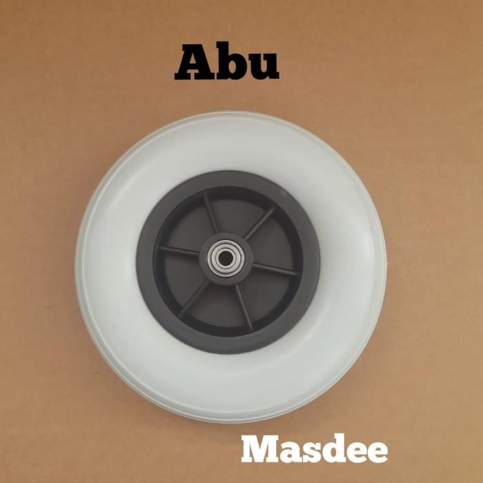 Roda depan kursi roda uk 8 inci jumbo / 200 × 50,sparepart kursi roda - Hitam [CM] 6