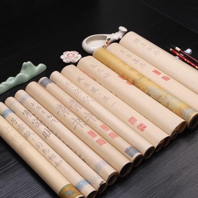 Tổng hợp các cuộn giấy luyện viết thư pháp