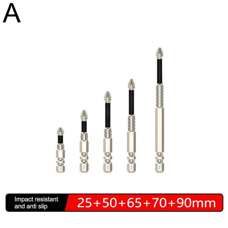 Product Introduction of Upgraded Non-slip PH2 Impact Driver Bit Set With Magnetic Phillips Screwdriver Tool 25-150mm 15