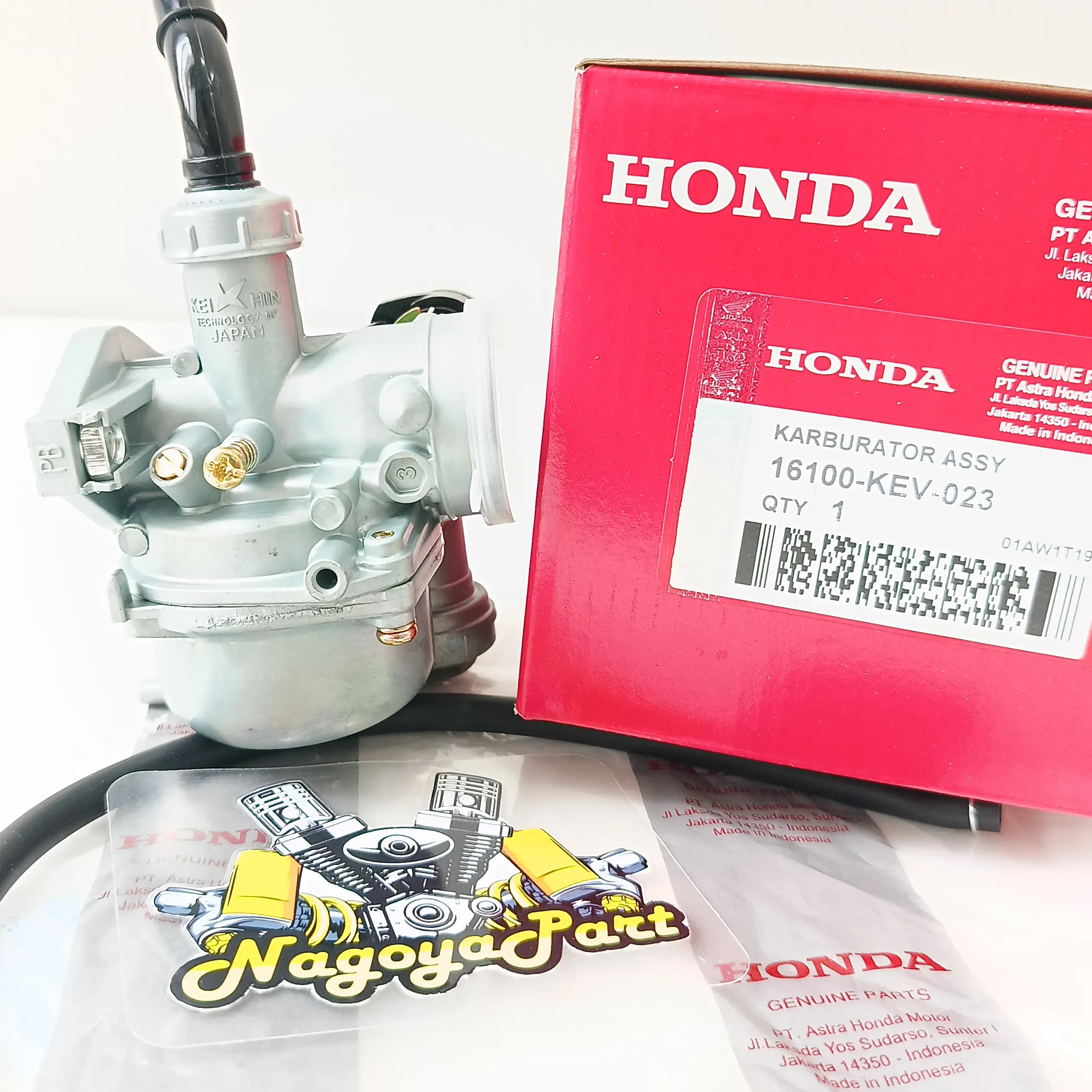ORI:Karburator Assy Grand Kev - Supra x,- Supra Fit Lama - Prima Astrea KEIHIN Japan Motor Motorcycle