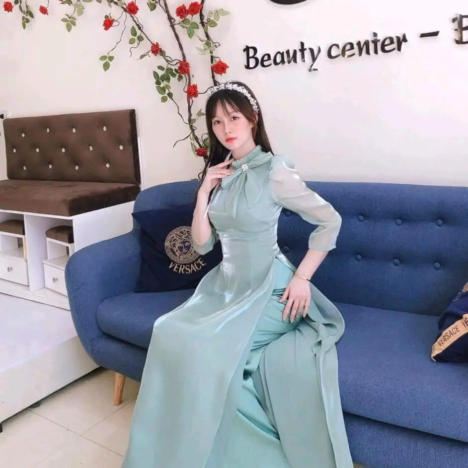 áo dài tơ óng 4 tà 05