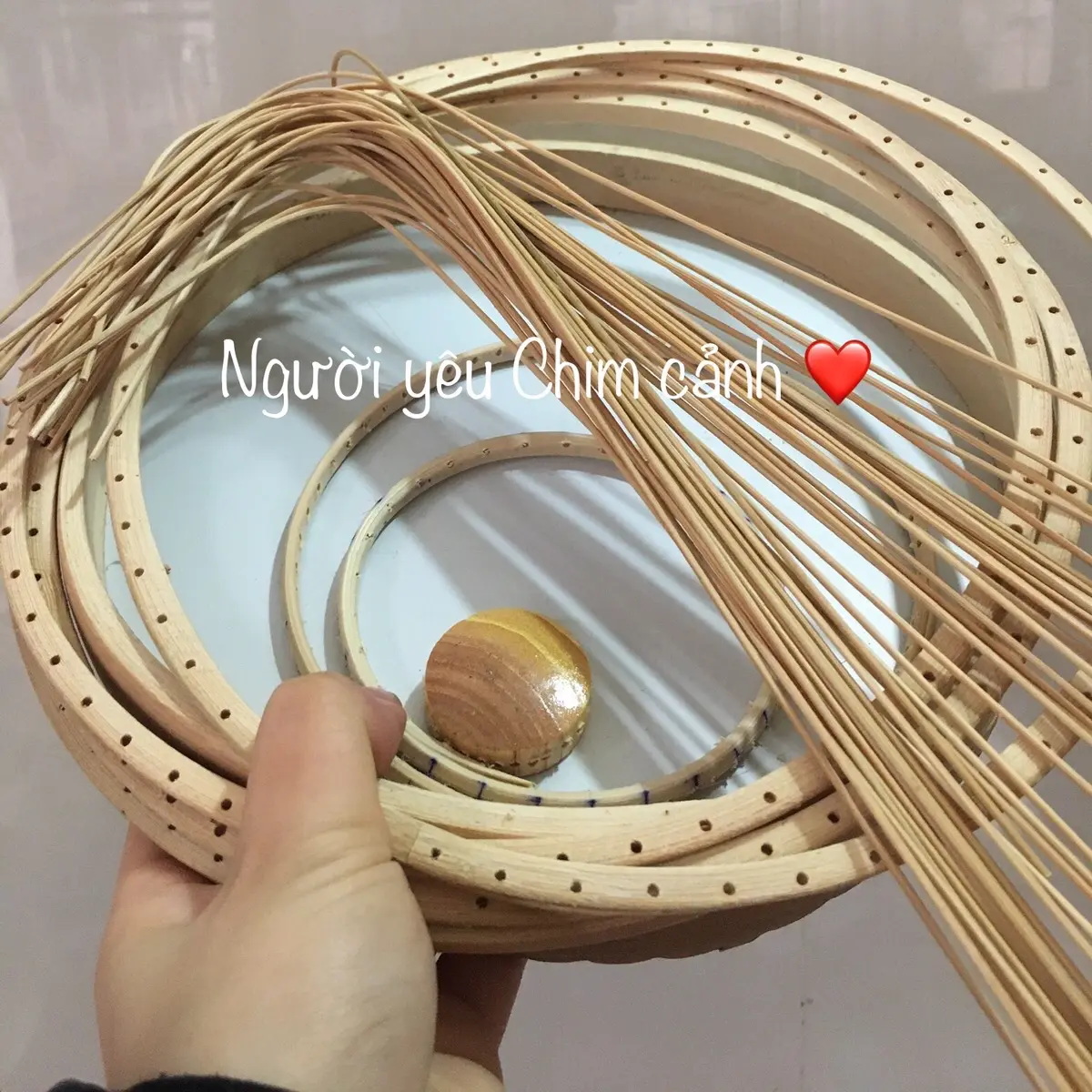 Bộ Ráp Lồng Chim Khuyên Lùn 22x28cm Hàng Chợ Trúc Cật